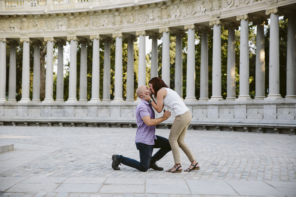 marriage proposal photographer in madrid