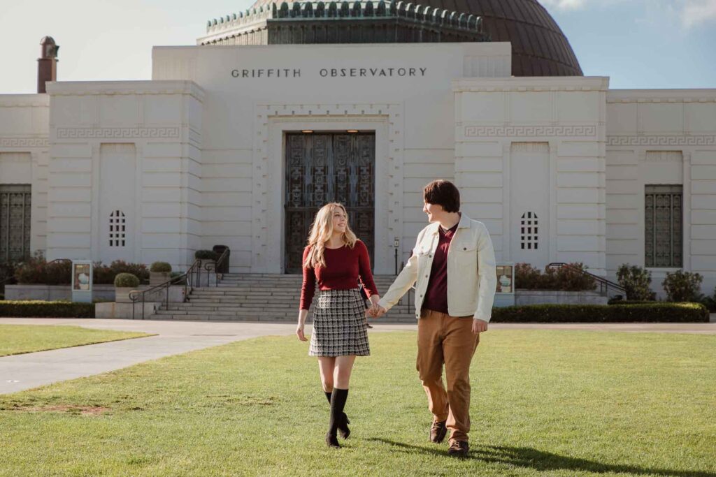 proposal photography at griffith observatory