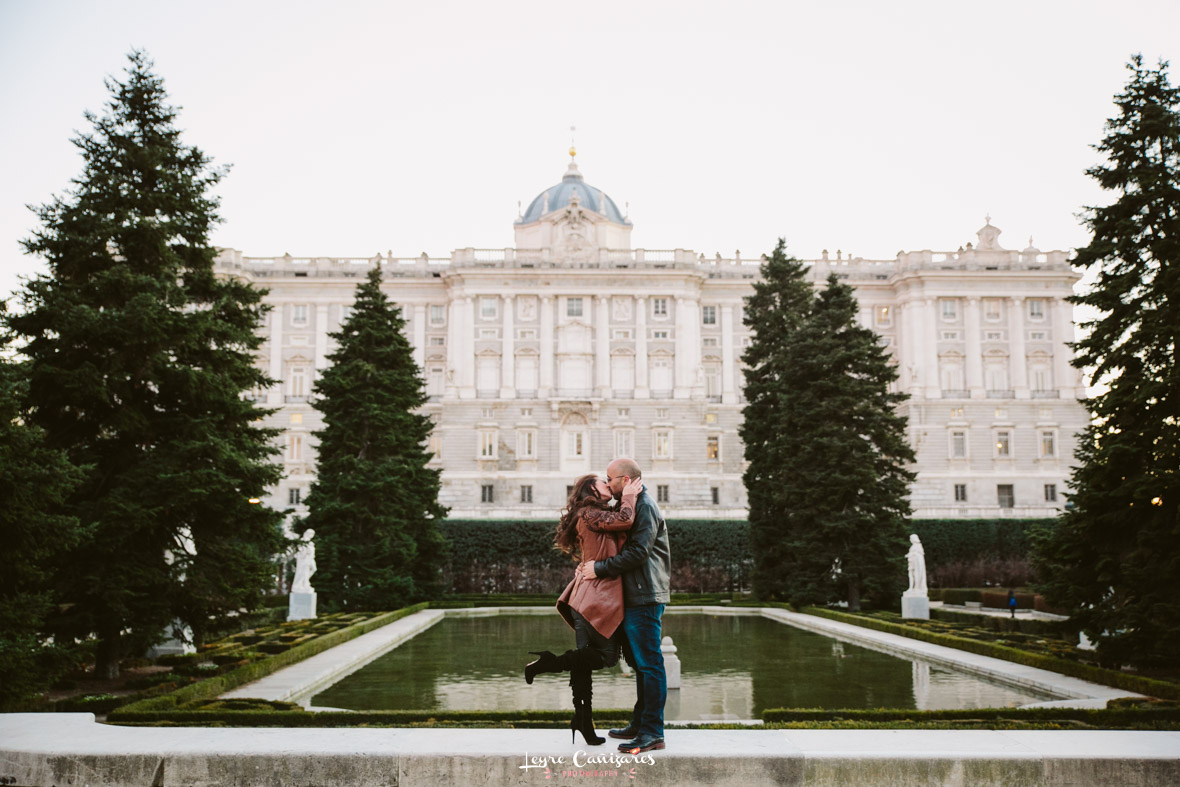 palacio real madrid engagement photos