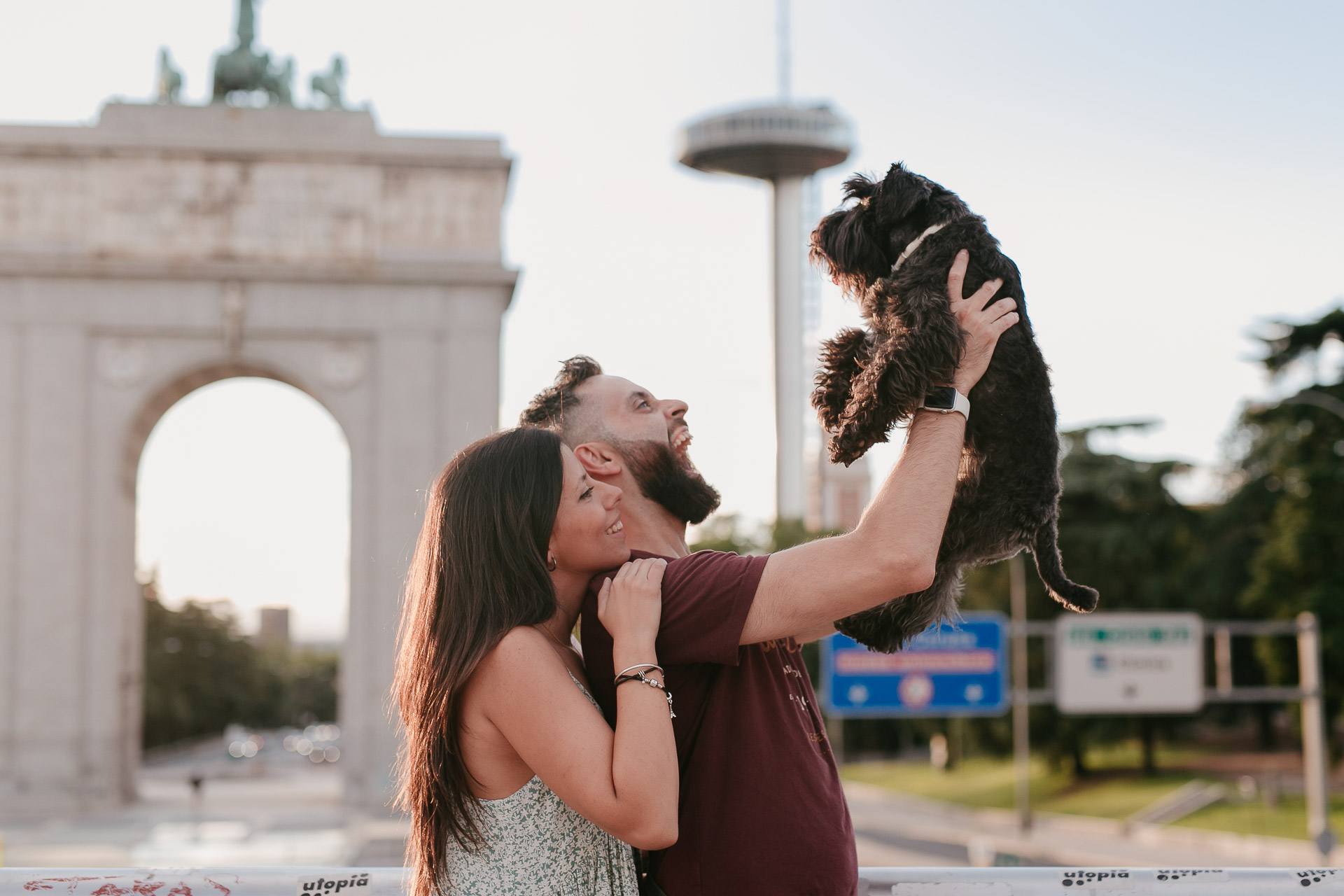 madrid engagement photos with pets