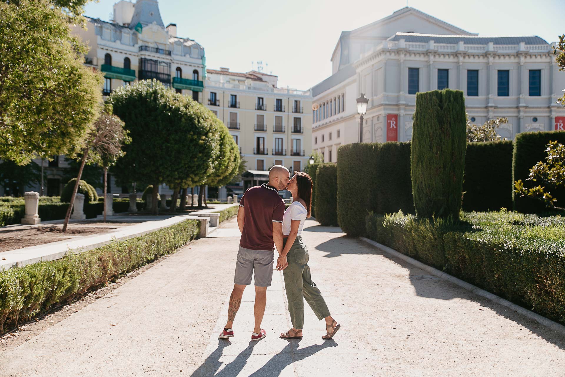 palacio real madrid engagement photoshoot