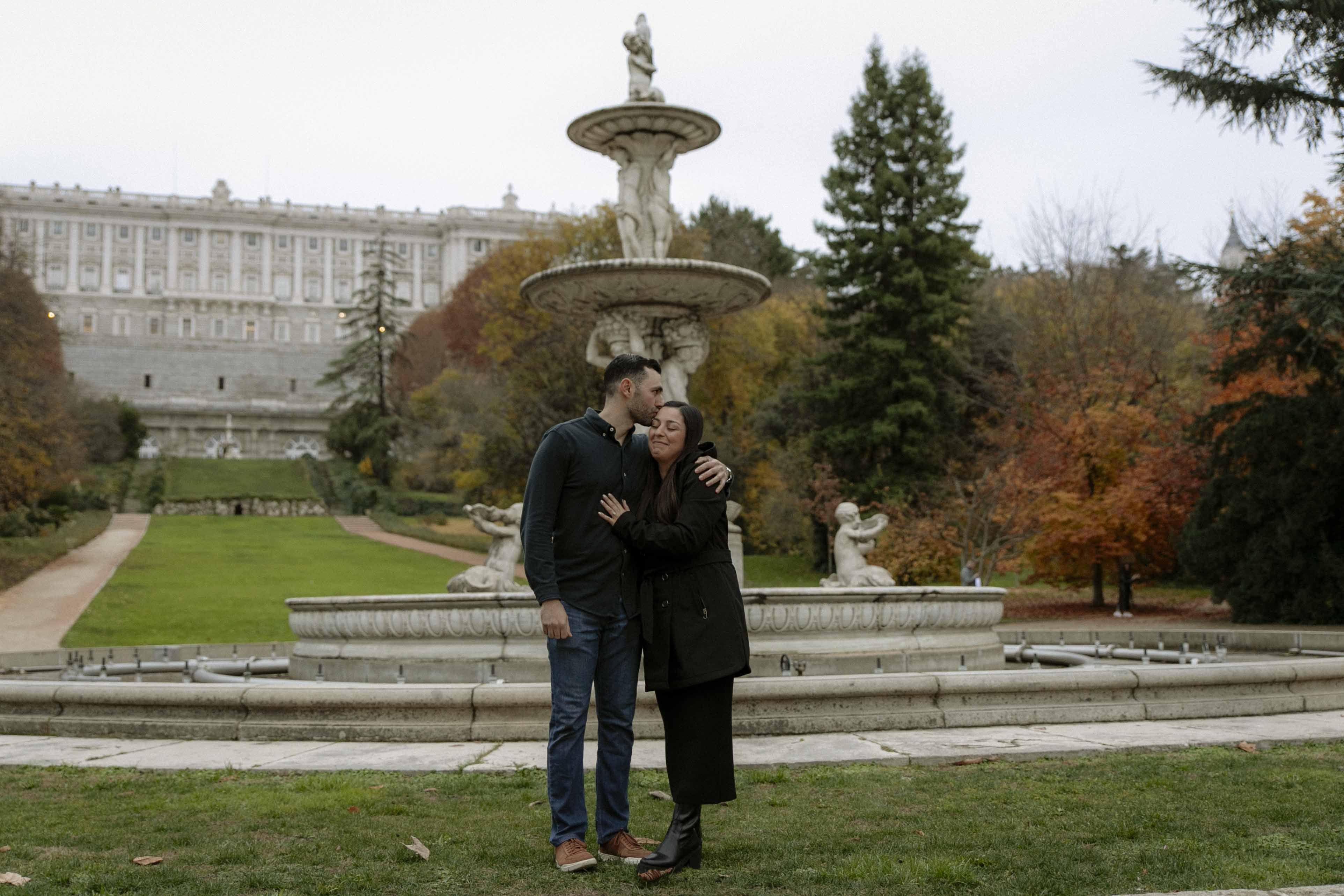 madrid royal palace engagement photos