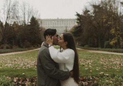campo del moro gardens engagement photoshoot