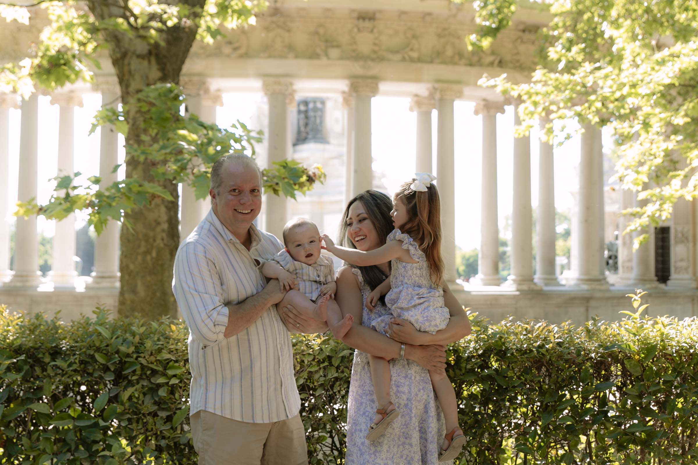 family photography at retiro park