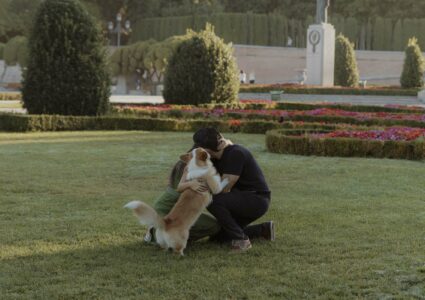 pedida de matrimonio con fotografa paparazzi y su perrito en el retiro