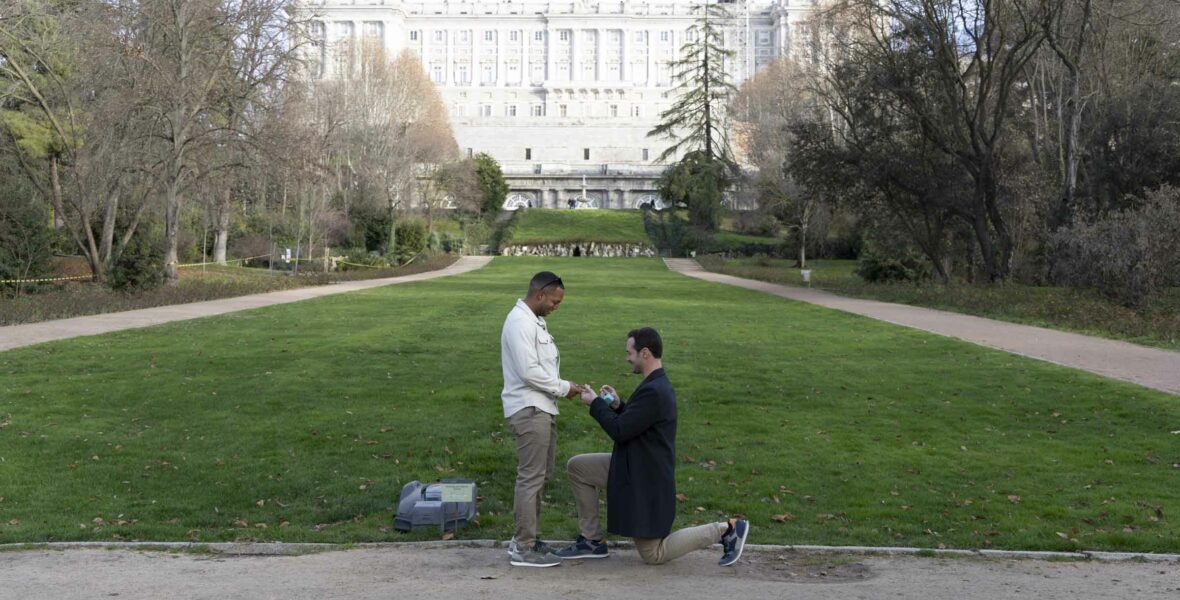 fotografia de pedida de mano en madrid
