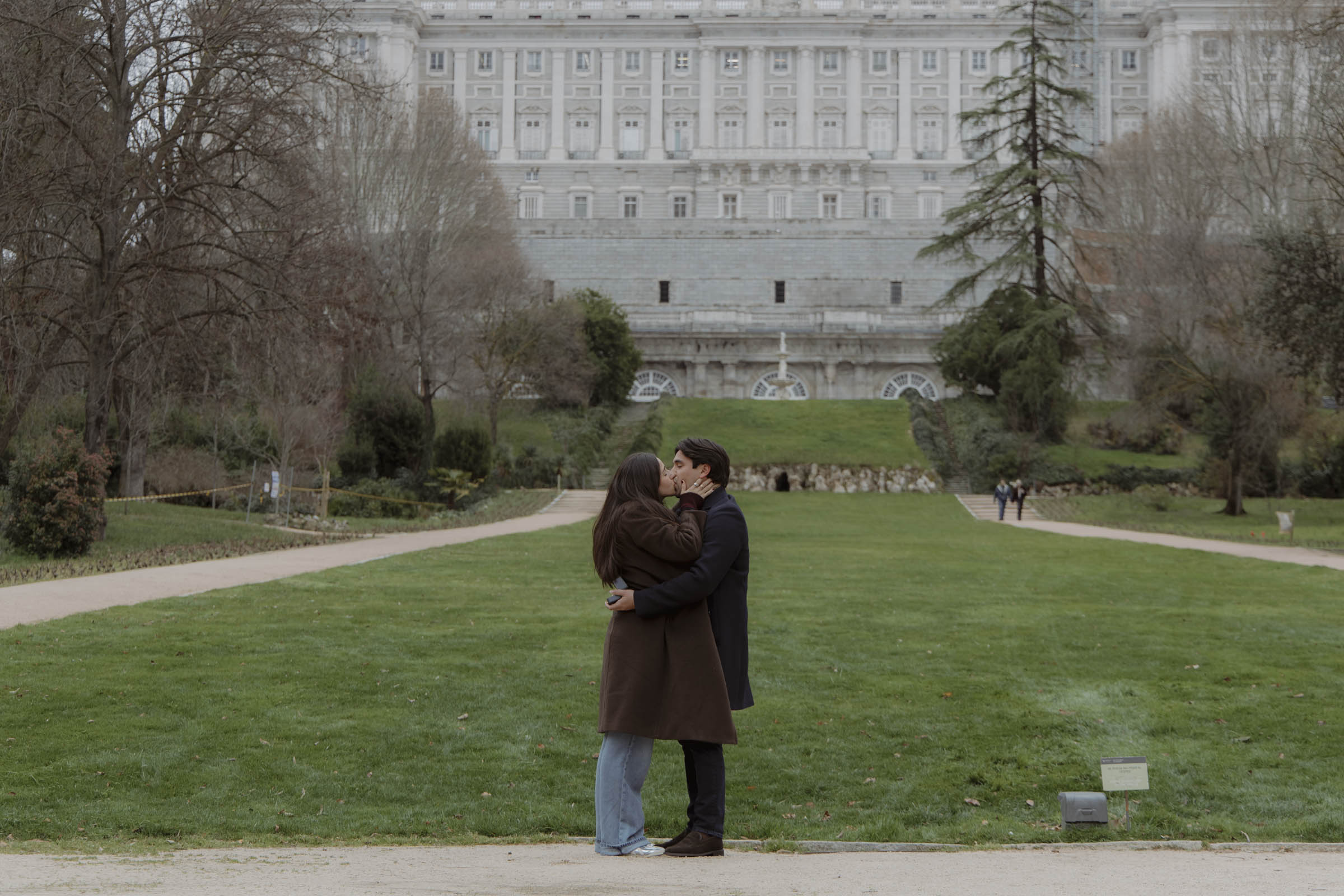 Royal Palace Madrid engagement photography