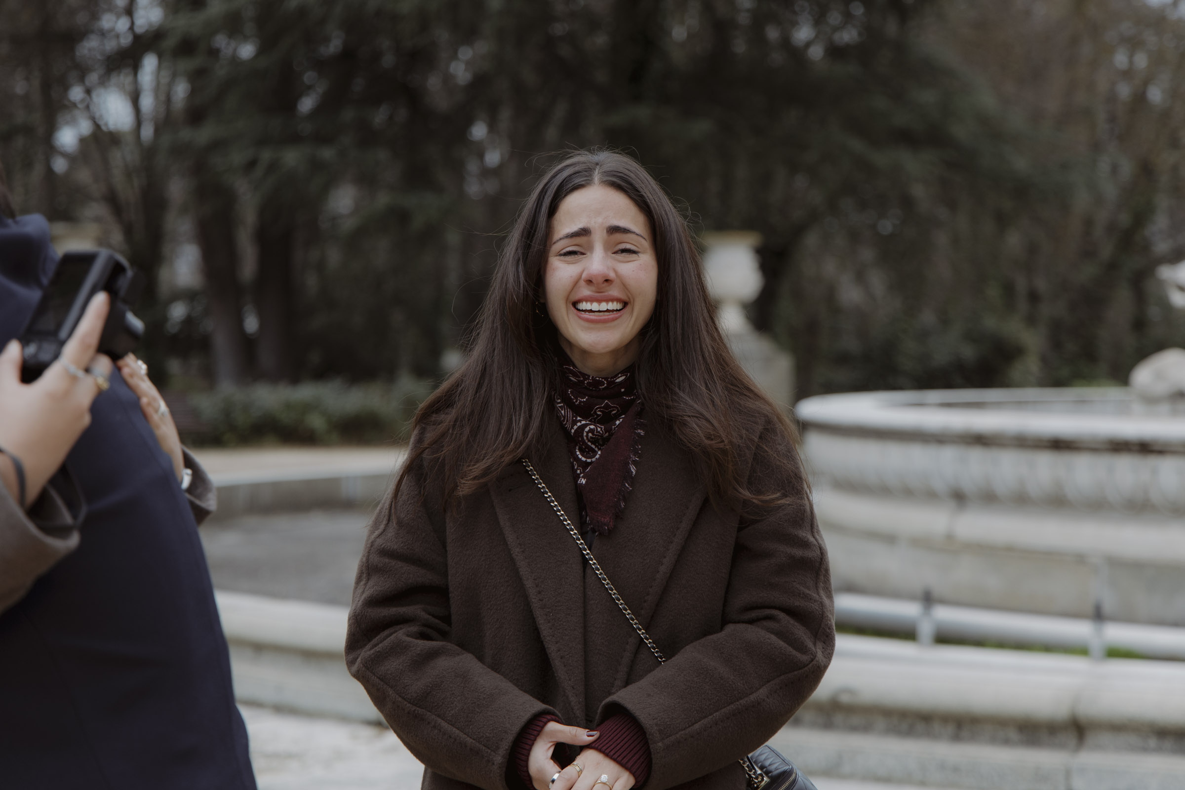 ears of joy during a Madrid proposal