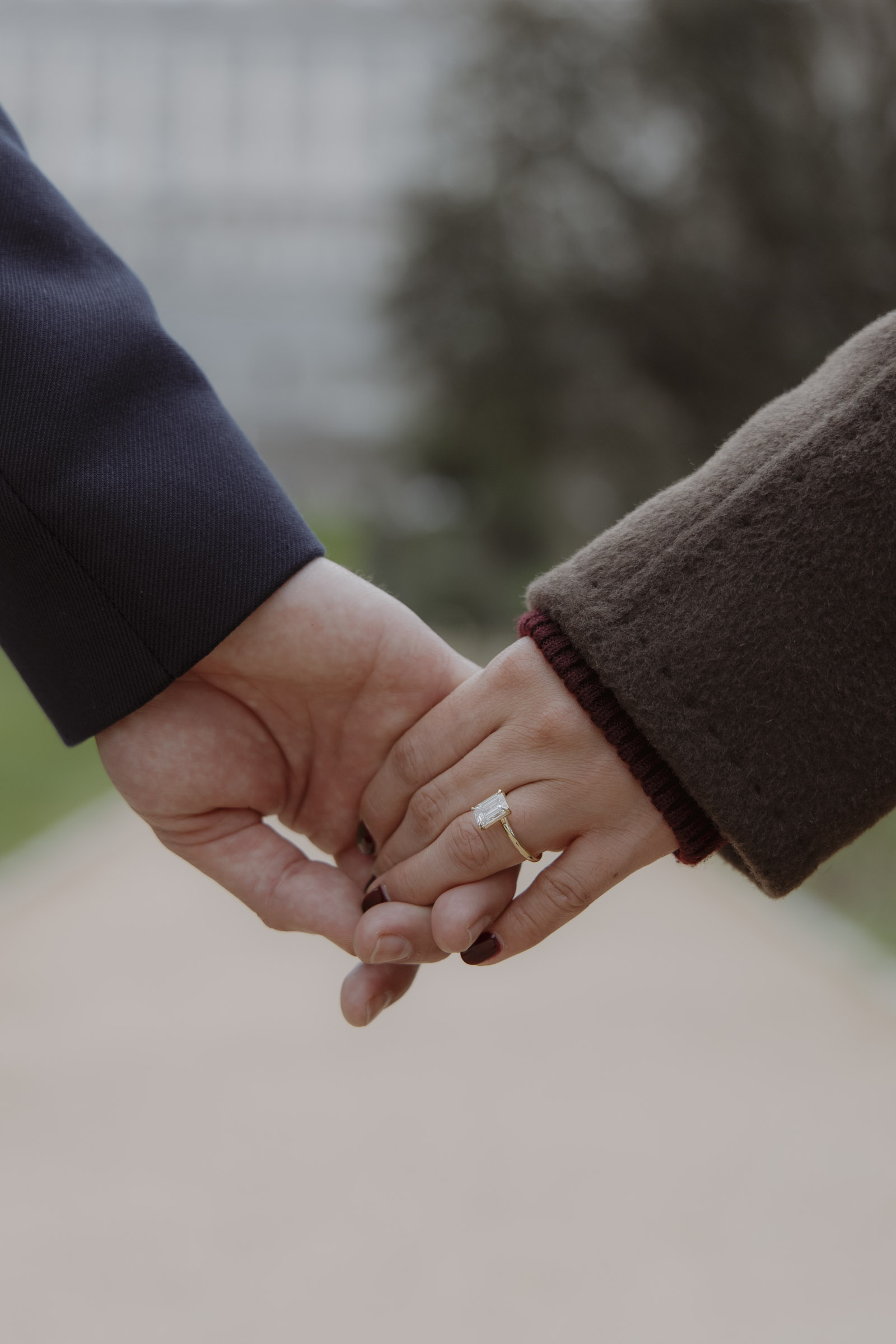 Emotional marriage proposal in Sabatini Gardens
