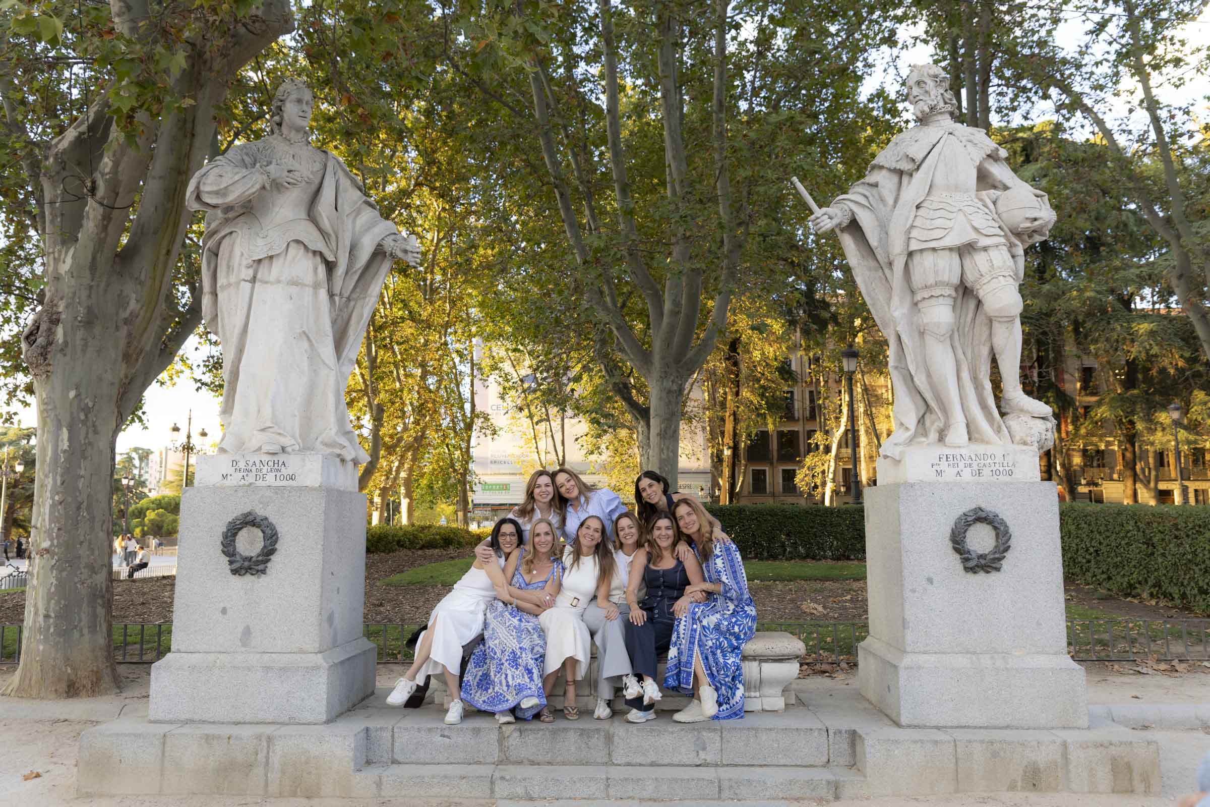friends photoshoot in the royal palace area