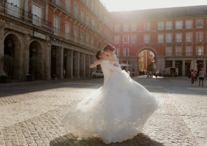 wedding photography in Madrid with a japanese couple