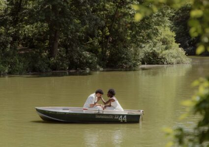 david's proposal in a boat in central park, nyc